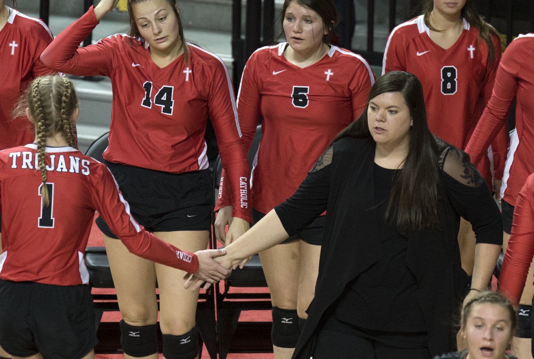 D-1 state volleyball, Diller-Odell vs. Hartington CC, 11.8